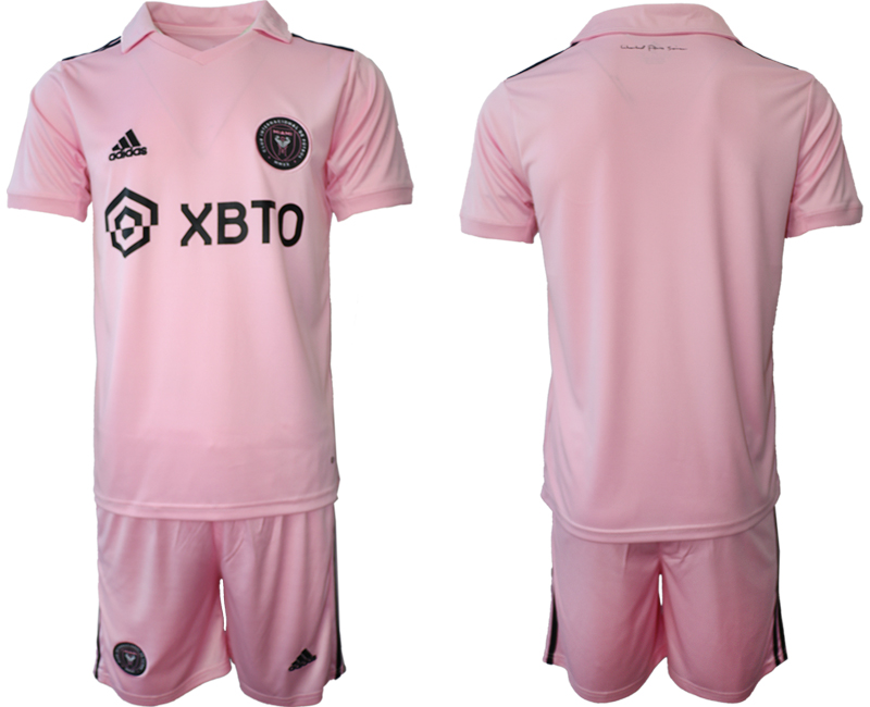 Men 2023-2024 Club Inter Miami CF home blank pink Soccer Jersey->atletico madrid jersey->Soccer Club Jersey